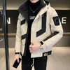Piumino invernale in piumino d'anatra grigio stile nuovo proprietario del negozio per giacca di fascia alta personalizzata da uomo