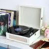 Fonografo portatile vintage 33/45/78 giri Giradischi Vinile LP Disco fono Lettore grammofono Altoparlante incorporato Spina UE 240102