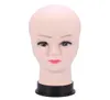 PVC Mannequin Head Model tool Female Wig Making Hat Display With Base Eyelash Makup Practice Traning Manikin Bald Head Models4755478