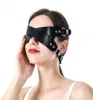 Mode Cuir Harnais Masque Bdsm Sexy Cosplay Poppit Jeu Érotique Yeux Bandés Mascarade Érotique Halloween Carnaval Fête Masques Q08065626052