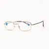 Sonnenbrille Presbyopie Brille Anti-Blaulicht Falten Tragbare Metallrahmen Lesen 1,0 1,5 2,0 2,5 3,0 3,5 4,0