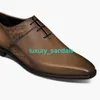 BERLUTI Mens Dress Shoes Leather Oxfords Shoes Berluti Alessandro Demesure Leather Oxford Shoes Olive Green 050 HBD8 W8BF