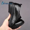 Czarny błyszczący wzór Oxfords Męski garnitur biznesowy Formalne noszenie oryginalne skórzane buty miękkie podeszwy mokasyny 240102