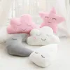 Fylld Cloud Moon Star Raindrop Plush Kudde Soft Cushion Cloud Stuffed Plush Toys For Children Baby Kids Pillow Girl Gift 240102