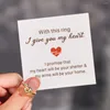 Bagues de cluster 2024 romantique amour coeur câlin main créative pour toujours doigt bijoux exquis pour les femmes cadeau de fête