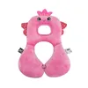 Baby Neck Pillow Car Sleeping Forming Pillow Cartoon Animal Travel Protect Seat U-formade kuddar för barn Cervical Spine Protect 240102