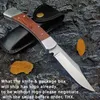 BK110 Красный кислый филиал с деревянной ручкой Тактический карманный нож Кемпинг Охота EDC Складной