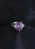 HELTJEWELRYPA 3CT skapade Alexandrite Sapphire Ring 925 Sterling Silver Rings for Women Engagement Ring Silver 925 Gemstones2572276