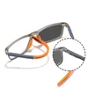 Óculos de sol masculino feminino vintage óculos pochromic ultraleve tr90 esportes miopia óculos retro luz azul bloqueando perto da visão óculos