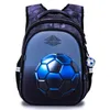 Cartoon 3D Football Kids Schoolbag Orthopedic Primary School ryggsäckar för barn Reflekterande klass 1-3-4 Big Book Bag Pack 231229