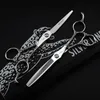 6 Polegada tesoura de cabeleireiro profissional alta qualidade corte cabelo + conjuntos de desbaste tesouras do salão beleza ferramentas barbeiro loja
