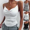 Vrouwen Blouses Tank Tops Vest T-shirt Esthetische Y2K Crop Korte Sleevle Tees Harajuku Streetwear Witte Bretels Vrouwen Kleding