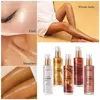 5 Kleur Shimmer Body Olie Markeerstift Gezicht Fleuren Glitter Bronzer Parel Wit Rose Goud Glow Make Glans Vloeistof 231229