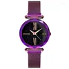 Wristwatches Tiktok Watches The Same Rome Star Face Milan Iron Watchband Quartz Movement Lazy Fashion