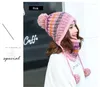 Berets Thick Warm Windproof Cycling Beanie Hat Adult Women Casual Plush Knitted Female Girls 2pcs Sets Skullies Gorros With Scarf