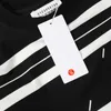 Fall Winter Tshirts Classic Simple Embroidered Label Streak Long Sleeves O-neck T-shirts Cotton Loose Men Women Clothes Tops
