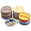 7PCS Platos de silicona para alimentación de bebé Set Sucker Bowl Plato Taza Baberos Cuchara Tenedor Artículos para bebés Plato de comedor seguro Vajilla para niños 231229