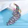 Brooches Arrival Women Men Luxury Peacock Boutique Crystal Badges Fashion Gorgeous Party Banquet Pins Accessories Jewerly