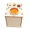 Kids Science Toy Washing Machine Technology Gadget STEM Physics Wooden 3D Puzzle Kit Learning Educational Toys for Children 240102