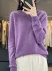 Women's Sweaters Autumn Winter Casual Pullover Hooded Sweater For Women Merino Wool Cashmere Knitwear Female Clothing Aliselect Fashion Tops