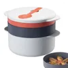 Dubbele Boilers Magnetron Rijstkoker Draagbare Voedselcontainer Stoomboot Non-stick Stoompot Voor Maaltijdbereiding Groenten Quinoa Havermout Ramen