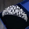 3A Zircon Cubic tiara Zirconia Crown Crown Crowns Wedding Hair Jewelry Cz Coroa Novia Bijoux Cheveux Wedding Hair Association 240102