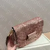 Moda bolsa de ombro mini bloqueio glittery sela saco alça bolsas crossbody designer saco mulher luxurys bolsa de ombro zíper saco de luxo