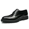 Kleid Schuhe Echtes Leder männer Oxford Marke Designer Männer Business Formale Brogue Vintage Mann Schuhe Chaussure Homme