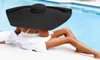 夏の特大の70cmの直径70cmのビーチハット広い縁の女性のための黒い太陽の帽子uv保護大きな折りたたみ可能な麦わら帽子ウェディングハット178c1603646