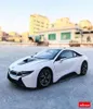 Rastar 124 BMW i8 Concept Car Supercar Symulacja statyczna DIECAST Modelowa kolekcja zabawek samochodowych Modele prezentu świąteczne CAR203S2921111