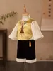 Clothing Sets Chinese Traditional Clothes Embroidery Tang Suit Baby Boys Tops Pants Infant Born Birthday Baptism Outfits Winter A3316