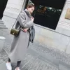 Trench-Coat en laine mi-long pour femmes, coupe cintrée, longueur aux genoux et vêtements, automne/hiver 2023