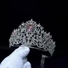 Ädelstenar 2019 Miss Universe Pageant Crown Tiara Headwear Tillbehör för brudbröllop Fashion Hår smycken