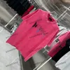 xinxinbuy 2024 Men designer tee t shirt förstört slips färgämne paris tryck besättning hals kort ärm bomull kvinnor svart blå s-3xl