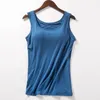 Women's Tanks Factory Wholesale Modal Padded Strap Upgraded Cup Integrated Plus Size Yoga Bottoming Shirt Vest