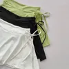 Active Shorts Sports Yoga Skirt Badminton Tennis Pants Half-body Quick Drying Pocket Side Split Strap For Outwear