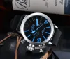 U Big Boat Pols Watch 2024 Five Stitches Automatische mechanische horloges Men's Sport Silver Black Rubber Classic Round Top Luxury merk Self Wind Montre Deaaa