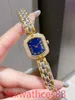 Designer Day Date wathces Bague en diamant doré montre-bracelet médiévale pour femme de haute qualité avec bracelets tissés imbriqués or argent éclat mini taille 21 mm