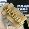 Con scatola originale Orologio di lusso di alta qualità 41mm Movimento in oro giallo 18 carati Automatico Mens GD Bracciale Orologi da uomo 08