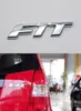 For Honda Fit Emblem Badge Silver Car Rear Trunk Decal Logo Letter Nameplate Sticker5020667