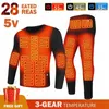 Zona 28 Riscaldata Inverno Uomo Tuta Riscaldata Intimo Moto USB Elettrico Alimentato Riscaldamento Termico Pantaloni Moto Uomo Sci 231229