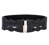 Women Ladies Girls Fashion Waist Belt Wide Braided Polyurethane Leather Stretchy Elastic Waist Ceinture Waistband Cinto2602551