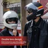 Caschi da moto con doppia visiera Protezione per la testa Cappello da donna Motocross Racing Integrale a sgancio rapido e caldo