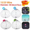 1st Fishing Net Cage Automatic Open Stängande fiskekrabba Trap Net Steel Wire för Saltwater Seawater Outdoor Fishing Accessories 240102