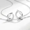 Ожерелья с подвесками NBNB, ожерелье с кулоном в полоску Мебиуса для женщин и мужчин, ювелирные изделия для пар, цепочка на ключицу для девочек, модные аксессуары, подарок