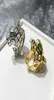 New Arrival Fashion Lady Brass Hollow Out Green Crystal Eyes Panther Head 18k Gold Plated Engagement Wedding Rings 2 Color Size 68577406