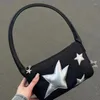 Shopping Bags 2024 Shoulder Bag Tote Star Handbag For Girl Women Underarm Fashion Trendy Armpit Versatile Lady Purse