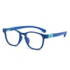 Lunettes de soleil garçons filles Protection des yeux amovibles cours en ligne lunettes pour enfants lunettes confortables monture Ultra légère Anti-bleu