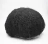 Parrucche afroamericane per base piena in pizzo Jet Black Afro Hair Mens Toupee 8x10 Men Unit Systems Parrucche per capelli7000204