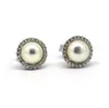 Stud Earrings Solid 925Sterling Silver&Cultured Freshwater Pearl Earring
